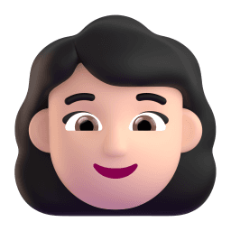 女人: 较浅肤色 在 Microsoft 平台的外观