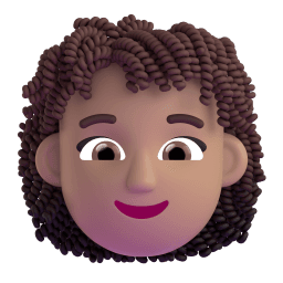 woman: medium skin tone, curly hair appearance on Microsoft