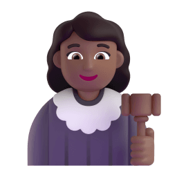 woman judge: medium-dark skin tone appearance on Microsoft