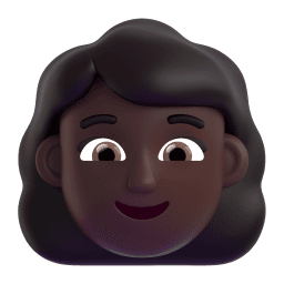 woman: dark skin tone appearance on Microsoft