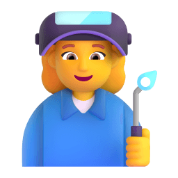 woman factory worker appearance on Microsoft