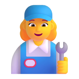 woman mechanic appearance on Microsoft