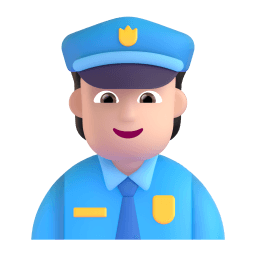 警察: 较浅肤色 在 Microsoft 平台的外观
