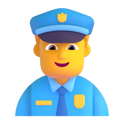 man police officer appearance on Microsoft