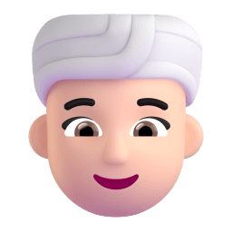 woman wearing turban: light skin tone appearance on Microsoft