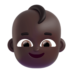 baby: dark skin tone appearance on Microsoft