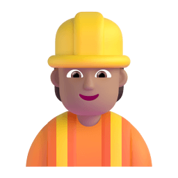 construction worker: medium skin tone appearance on Microsoft