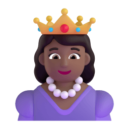 princess: medium-dark skin tone appearance on Microsoft