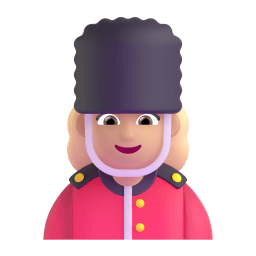 woman guard: medium-light skin tone appearance on Microsoft