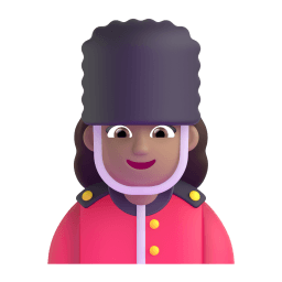 woman guard: medium skin tone appearance on Microsoft