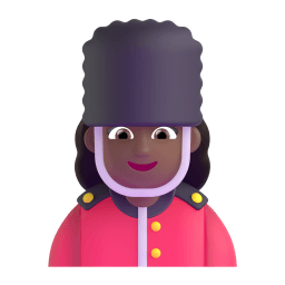 woman guard: medium-dark skin tone appearance on Microsoft