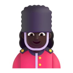 woman guard: dark skin tone appearance on Microsoft