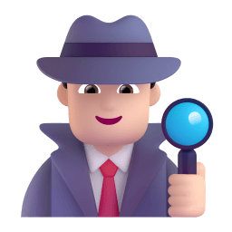 man detective: light skin tone appearance on Microsoft