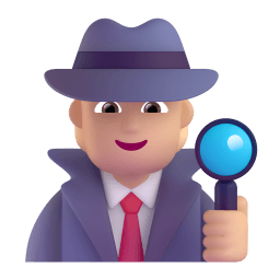 detective: medium-light skin tone appearance on Microsoft