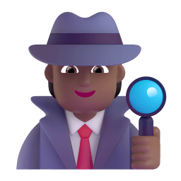 detective: medium-dark skin tone appearance on Microsoft
