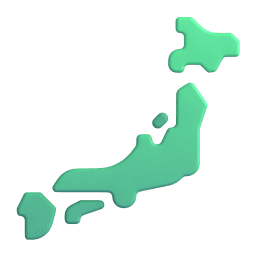 map of Japan appearance on Microsoft
