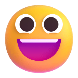 grinning face appearance on Microsoft