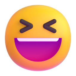 斜眼笑 在 Microsoft 平台的外观
