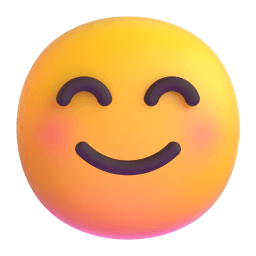 羞涩微笑 在 Microsoft 平台的外观