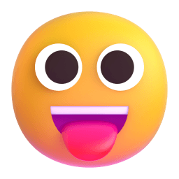 face with tongue appearance on Microsoft