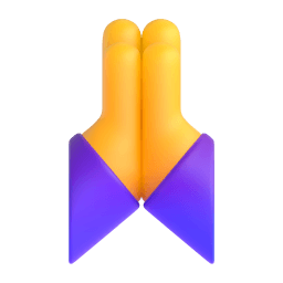 folded hands appearance on Microsoft