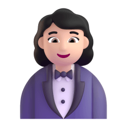 穿礼服的女人: 较浅肤色 在 Microsoft 平台的外观