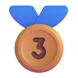 3rd place medal appearance on Microsoft