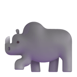 rhinoceros appearance on Microsoft