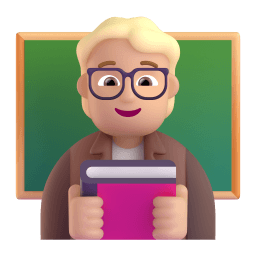 teacher: medium-light skin tone appearance on Microsoft