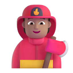 firefighter: medium skin tone appearance on Microsoft