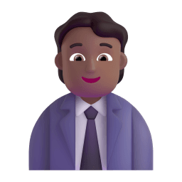 office worker: medium-dark skin tone appearance on Microsoft