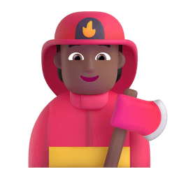 firefighter: medium-dark skin tone appearance on Microsoft