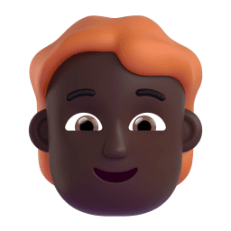 person: dark skin tone, red hair appearance on Microsoft