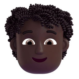 person: dark skin tone, curly hair appearance on Microsoft