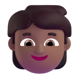 child: medium-dark skin tone appearance on Microsoft