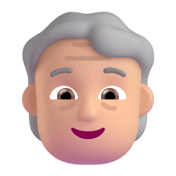 older person: medium-light skin tone appearance on Microsoft