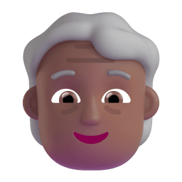 older person: medium-dark skin tone appearance on Microsoft