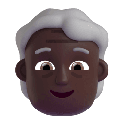 older person: dark skin tone appearance on Microsoft