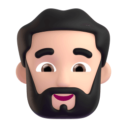 man: light skin tone, beard appearance on Microsoft