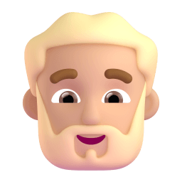 man: medium-light skin tone, beard appearance on Microsoft