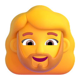 woman: beard appearance on Microsoft
