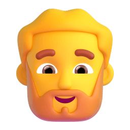 man: beard appearance on Microsoft