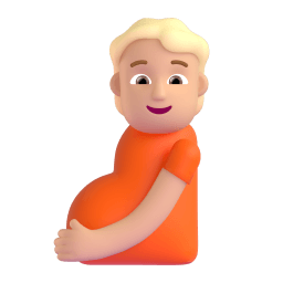 pregnant person: medium-light skin tone appearance on Microsoft