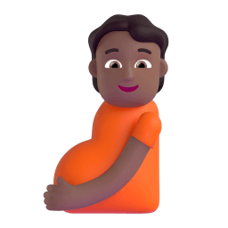 pregnant person: medium-dark skin tone appearance on Microsoft