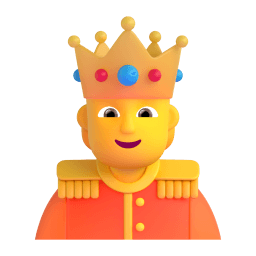 person with crown appearance on Microsoft