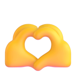 heart hands appearance on Microsoft
