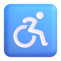 wheelchair symbol appearance on Microsoft