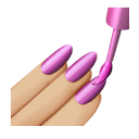 nail polish: medium-light skin tone appearance on Apple