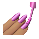 nail polish: medium skin tone appearance on Apple