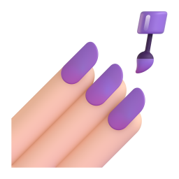 nail polish: light skin tone appearance on Microsoft